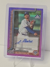 2025 Topps Pro Debut - Alexander Albertus #PD-36 Purple Foil Autographs /299...