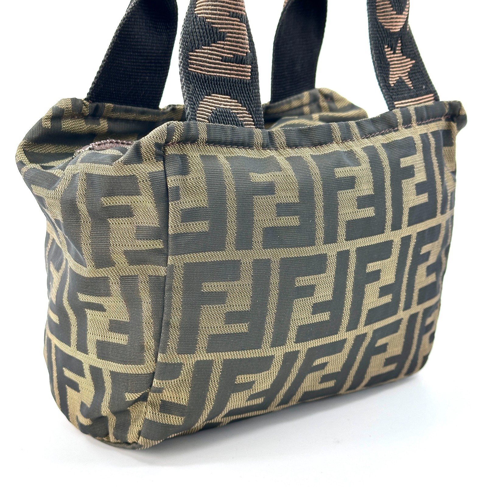 Fendi Pouch Purse Hand bag Zucca  Nylon Authentic 344T0326 thumbnail 3