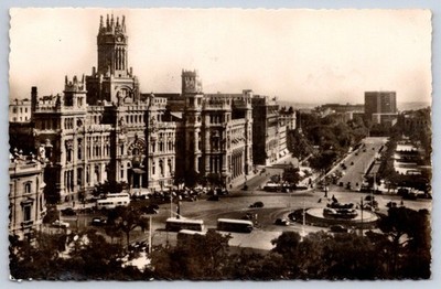 Antique Spain Postcard MADRID Casa de Correos Cybele Palace 1950s
