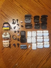 Huge Lot of AirPods EarPods & Cases From Apple, Beats, Jlab Ect