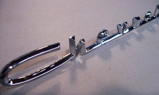57 Chevrolet Chrome Hood Or Trunk Script 13 Inch V8