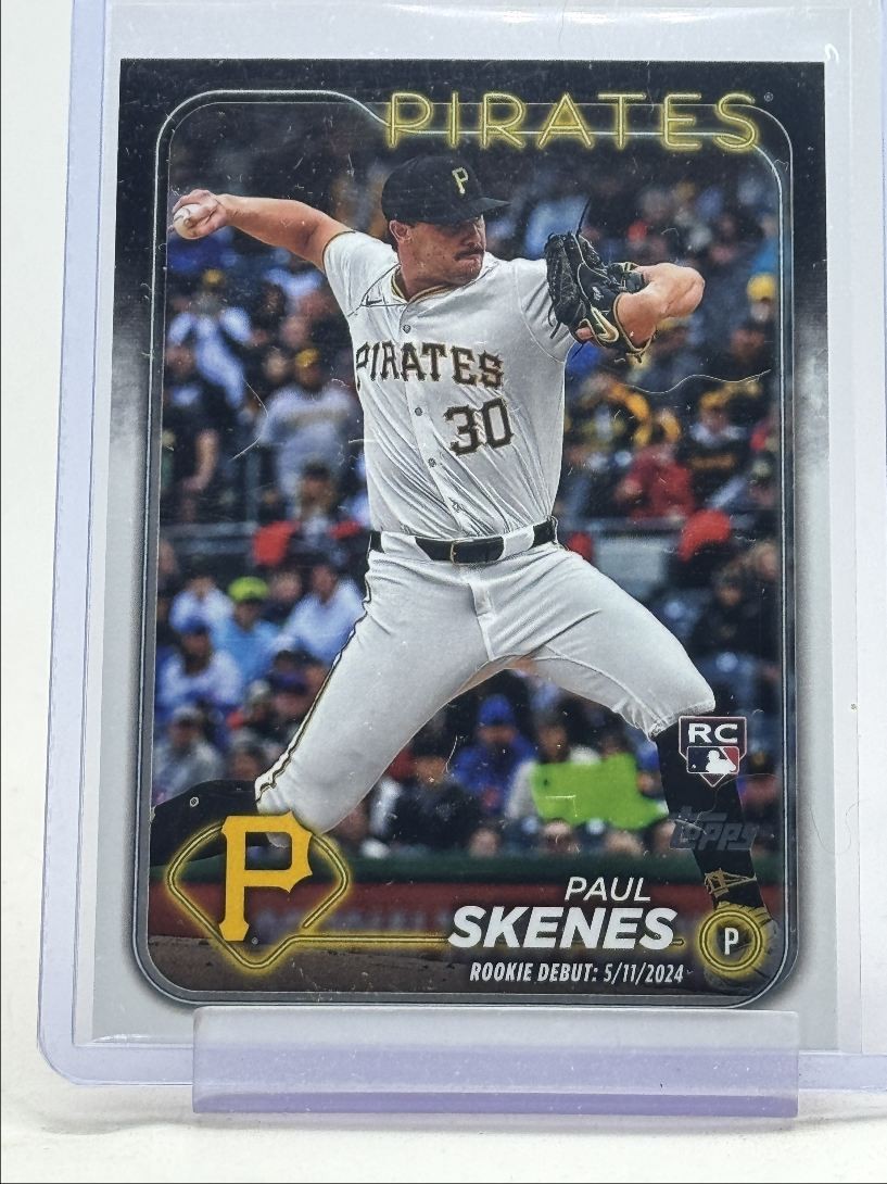 PAUL SKENES 2024 TOPPS UPDATE SERIES ROOKIE DEBUT PIRATES RC Q2956