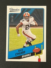 Nick Chubb 2021 Panini Classics Football Blue /50 Browns 