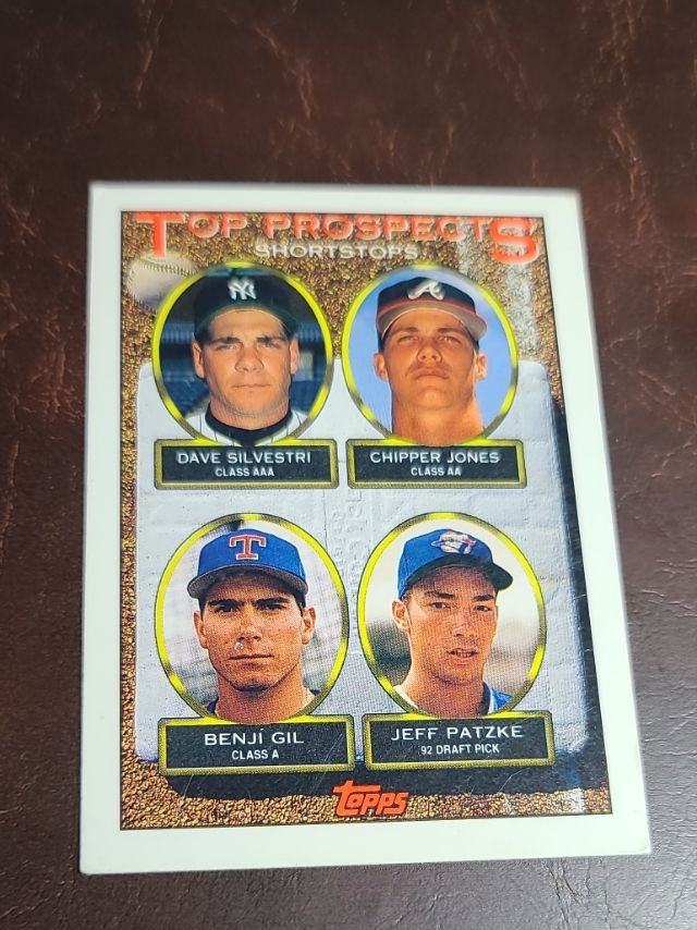 1993 Topps Dave Silvestri / Chipper Jones / Benji Gil / Jeff Patzke #529