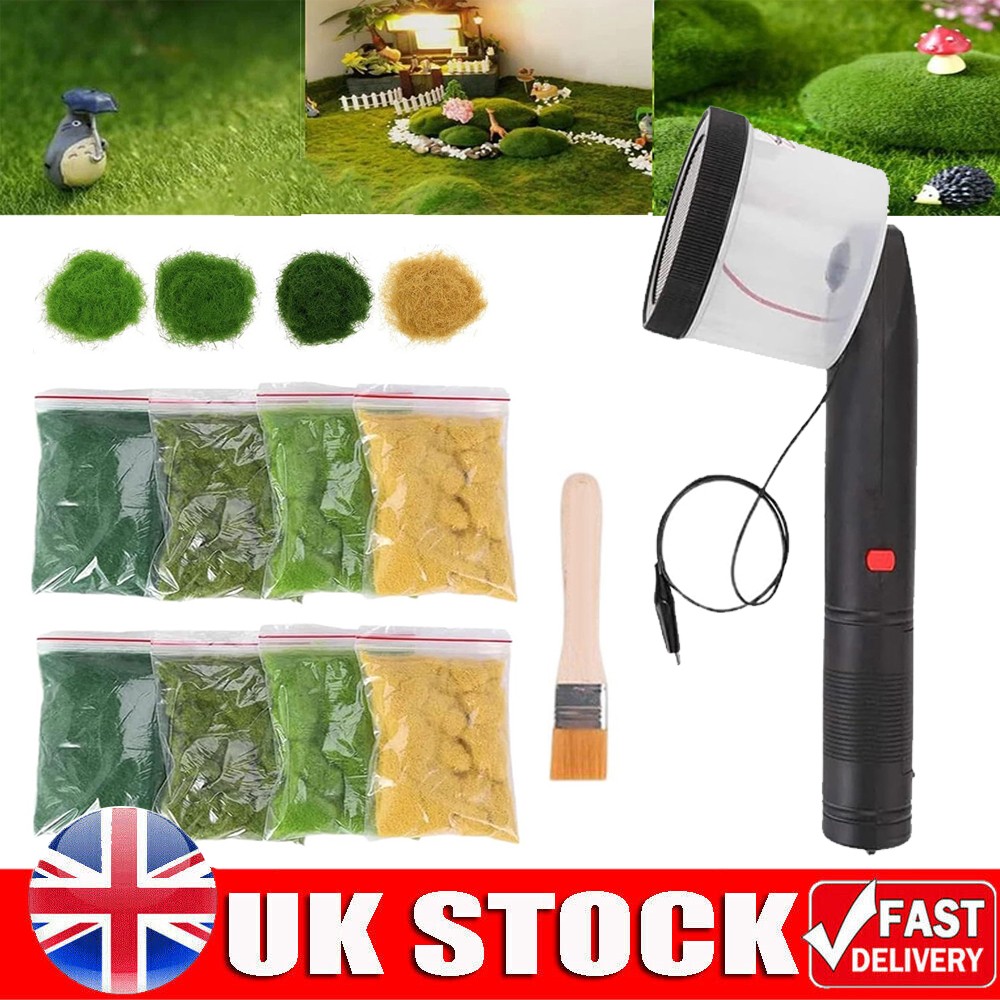 Static Grass Applicator Kit DIY Electrostatic Flock Landscaping Flocking Machine