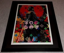 DEATH NYC ltd ed signed Star Wars FRAMED art print 45x32cm Darth Vader
