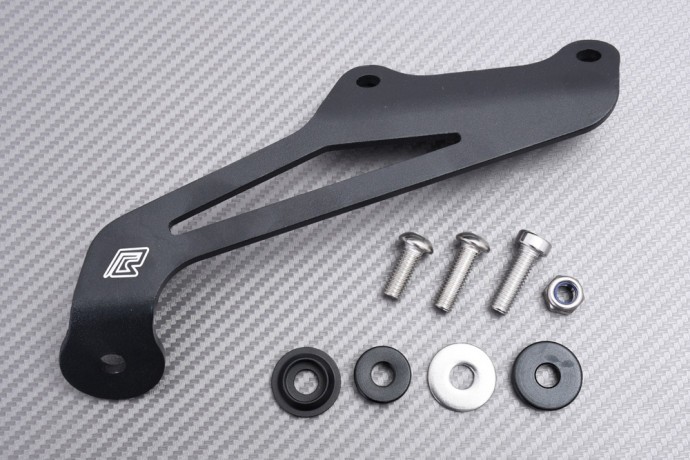 Support d'échappement en alu noir pour Ducati Multistrada V4 Pikes Peak