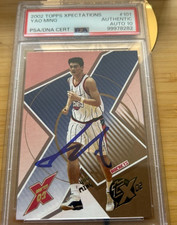 2002 TOPPS XPECTATIONS YAO MING AUTOGRAPH AUTO 10 ON CARD AUTO