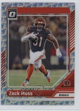 2024 Panini Donruss Optic Rocket Prizm Zack Moss #39 6q5