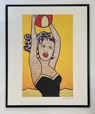 lithographie Roy Lichtenstein 40 Par 50 Cm avec COA. Vendue Encadrée