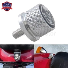 1PCS Rear Fender Seat Bolt Screw Nut Skull For Harley Touring Dyna Softail King