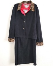 Jessica Howard Black Two Piece Sleeveless Dress With Jacket-Size 8