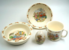 Royal Doulton Bunnykins 4 Piece Childs Set England Lot of 4