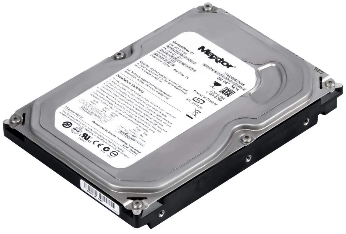 MAXTOR DiamondMax 21 250GB 7.2k 8MB SATA II 3.5 STM3250310AS