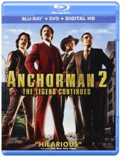 Anchorman 2: --ONLY BLU RAY+ CASE AND ART  NO DVD