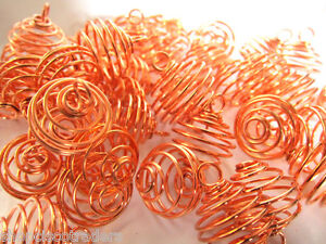 Copperplated-Spiral-Cage-20mm-Qty1-Pendant-Charm-Healing-Crystals-Reiki-B032