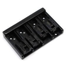 High Quality Vintage 4String Saddle Bass Bridge/Top Load Strings through body BK