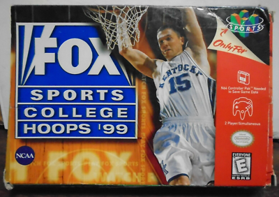 Nintendo 64 FOX SPORTS COLLEGE HOOPS '99 Video Game, Not Tested | eBay