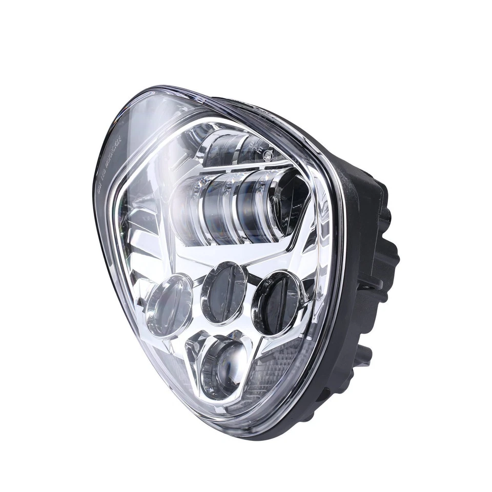 Faro LED cromado para Victory Cross Country, Kingpin, Vegas Bike Daymaker  Foto 2 de 3