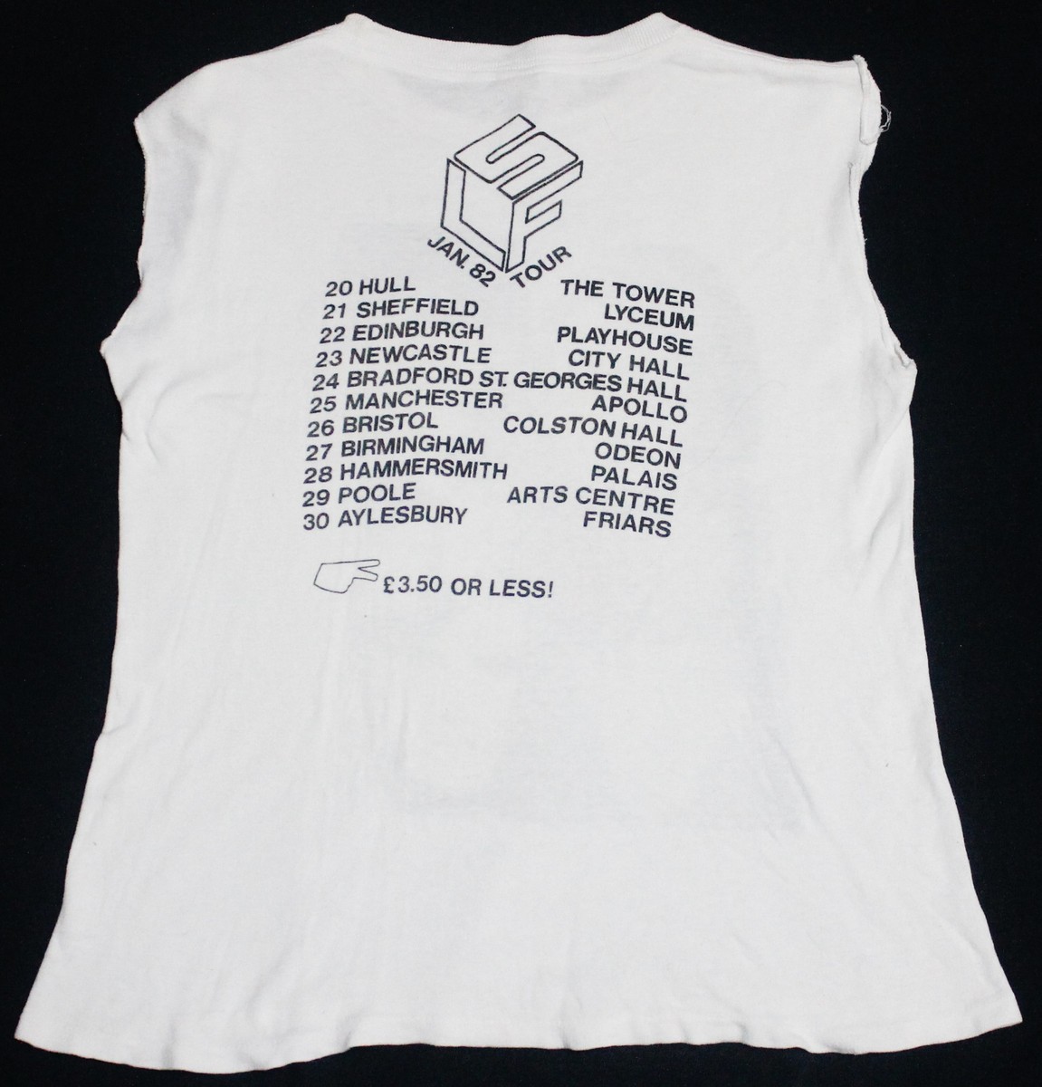 VINTAGE 1982 STIFF LITTLE FINGERS PUNK ROCK TOUR CONCERT PROMO T