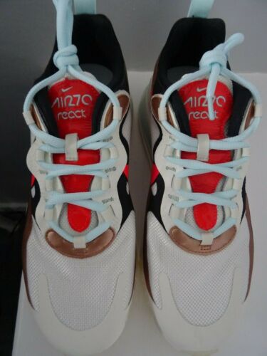 Nike Air Max 270 React Zapatillas Zapatos CT3428 100 Reino Unido 6.5 UE 40.5 US 9 NUEVO + CAJA - Imagen 4 de 6