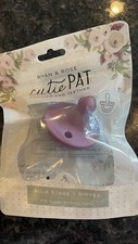 Ryan and rose cutie Pat pacifier and teether New Lilac bulb stage 1
