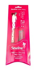 "Sewline" Ceramic Fabric Pencils w/6 Lead Refill Canister  Aqua Blue