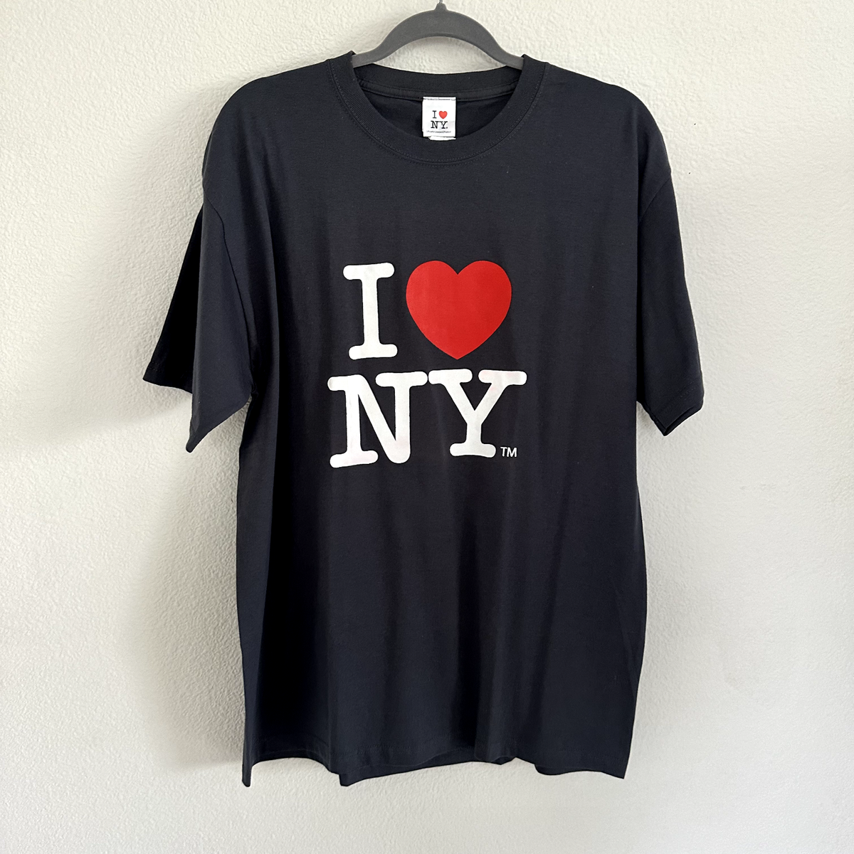Vintage 90s I Love NYC New York City Gray Short Sleeve T