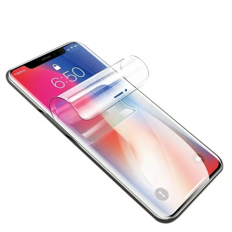PARA iPhone 6, 7, 8, Plus, X, XR, XS, 11, 12 Max, Pro Hydro Gel, Protector de Pantalla Foto 4 de 4