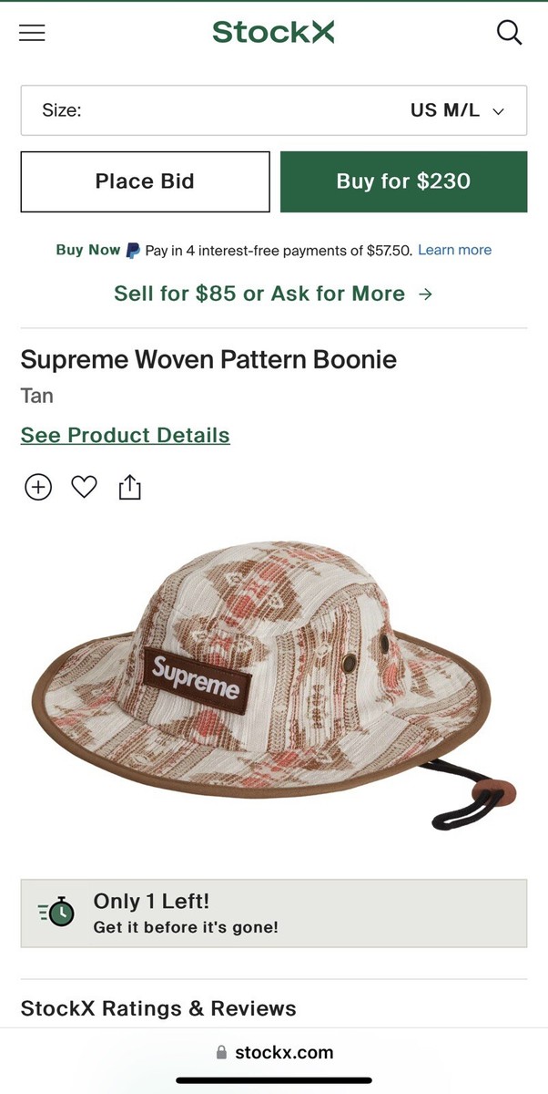 帽子 Supreme Woven Pattern Boonie Fall/Winter 2022 Preview – Supreme