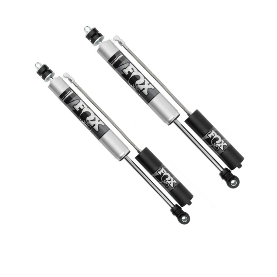 Par de amortiguadores Fox con depósito elevador trasero de 0-1" para Toyota Tundra 07-21 tracción trasera 4x4 Foto 3 de 4