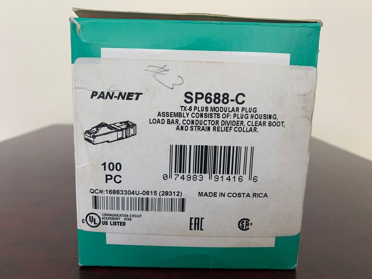 PANDUIT / SP688-C / TX-6 PLUS MODULAR PLUG / 100 PCS | eBay