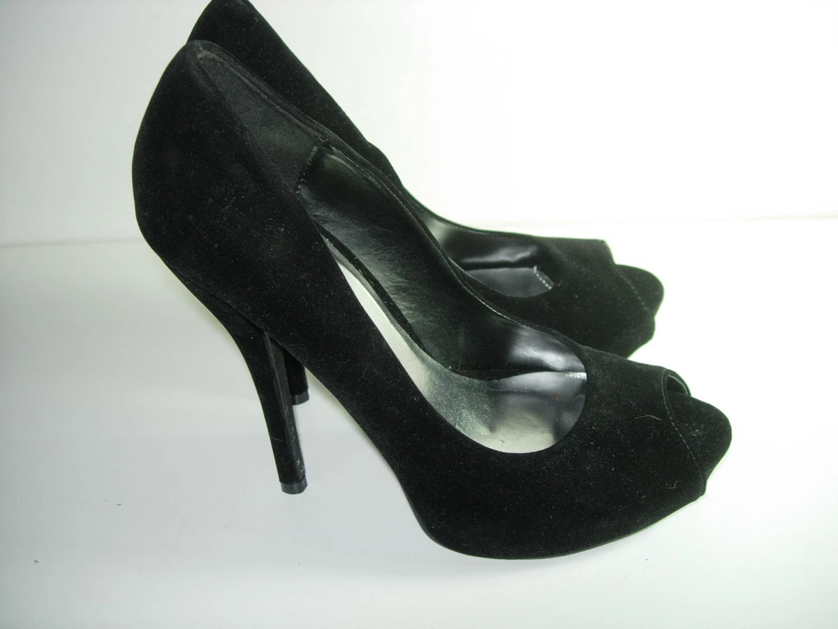 Black evening pumps sales