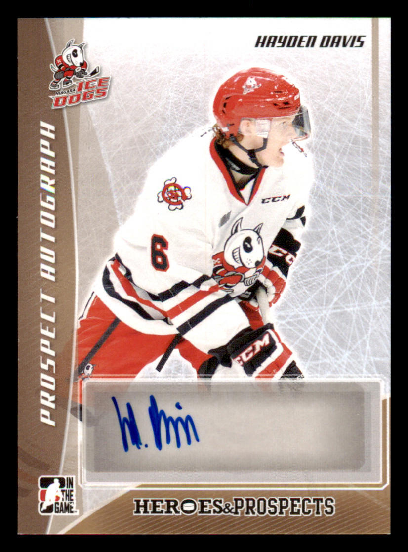 2016-17 ITG Heroes and Prospects Prospect AUTO #PAHD1 Hayden Davis | eBay