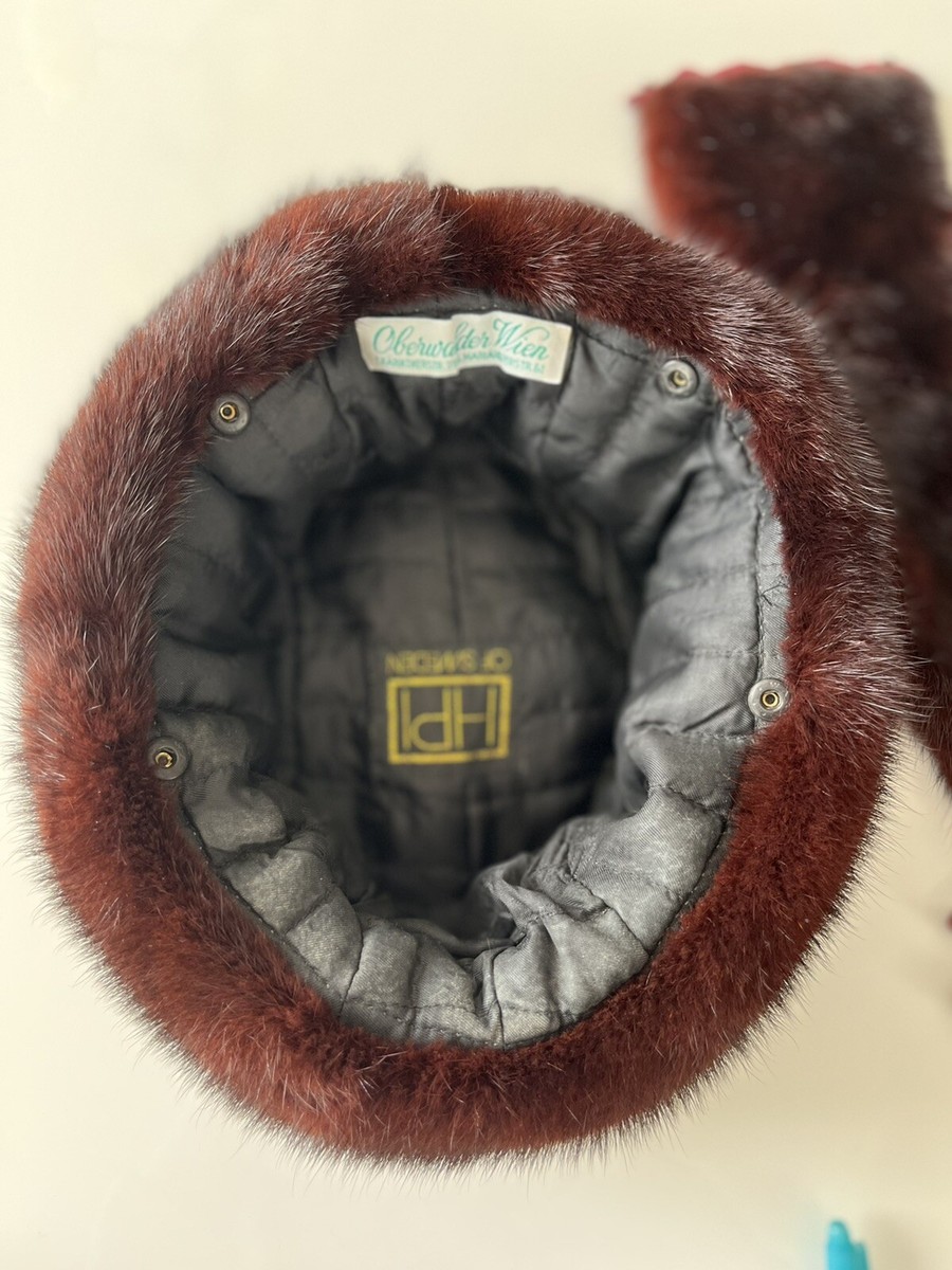 HPI Sweden Genuine Sheared Mink Hat Dark Brown HPI of Sweden second hand | Shop second hand online easily  main image 3
