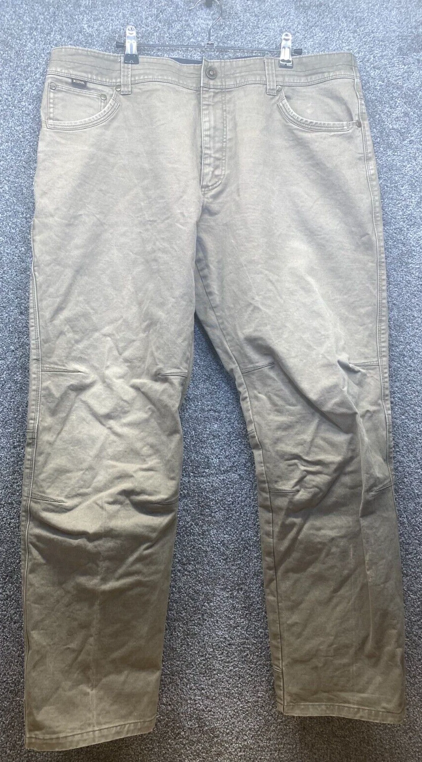 Kuhl Pants Mens 38x32 Brown Rydr Khaki Patina Dye Full Fit Hiking Outdoors