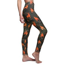 Camoflauge - Orange Deer - Women's Cut  Sew Casual Leggings AOP 