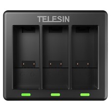 LED Indicator Type-C 3-Port Battery Charging Charger for GoPro Hero 9 10 11 12