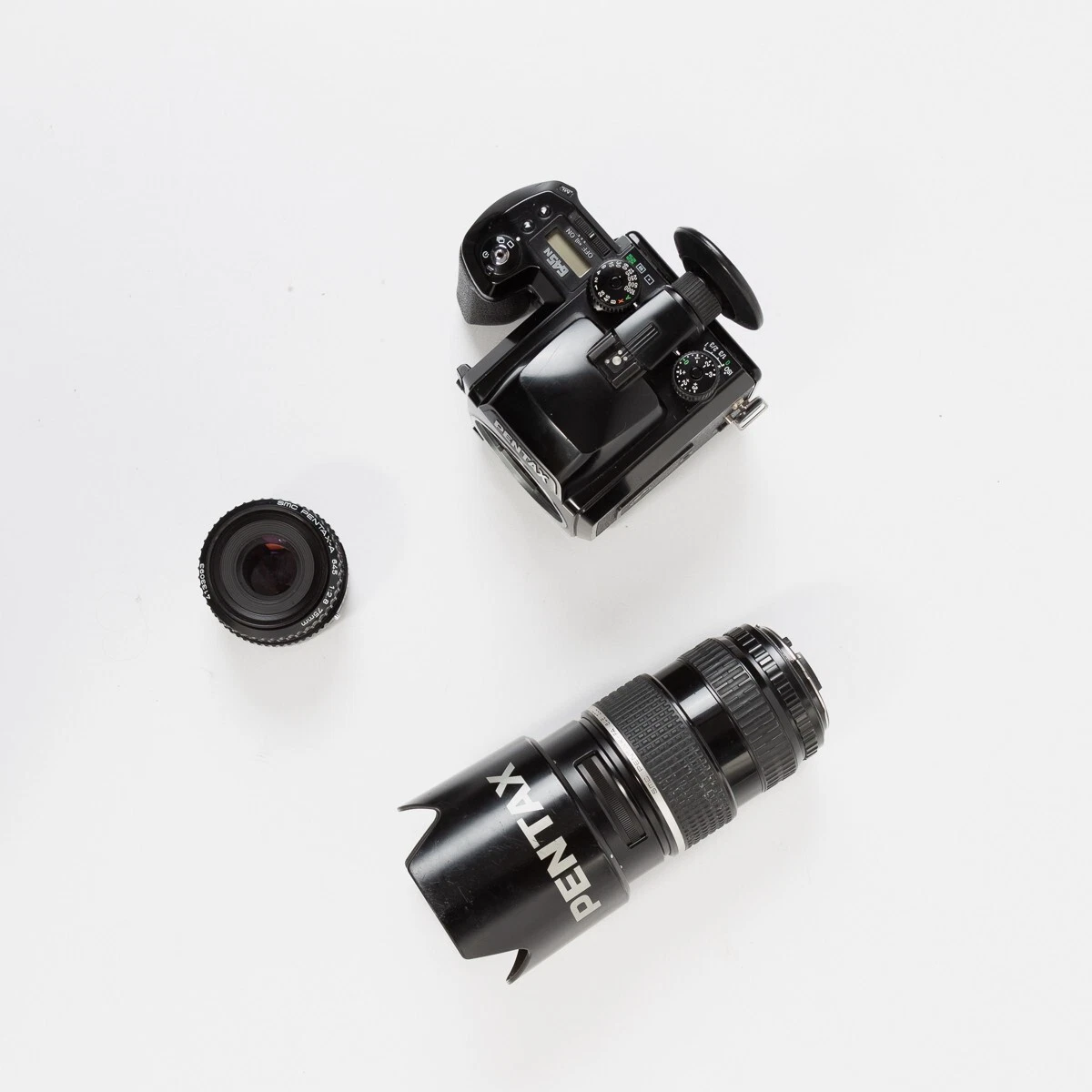 Pentax 645N (AUTOFOCUS CAM) Medium Format Film Camera + 80-160MM FA + 75MM  2.8