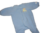 9H LN 0-3M Carter's Boys Blue Hide & Seek Teddy bear Footed Sleeper Outfit — photo 6