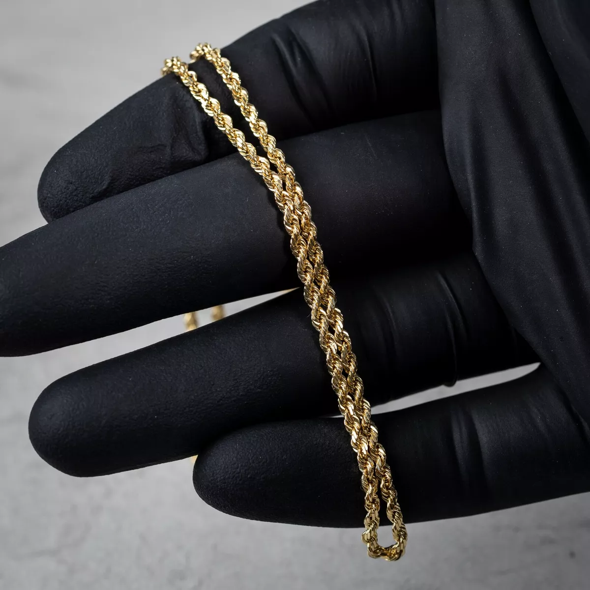 20 inch 3mm 2024 gold rope chain