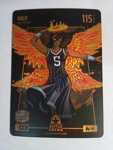 2024 Bo Jackson Battle Arena Angel Reese HALO Fire Battlefoil RC #BF-103