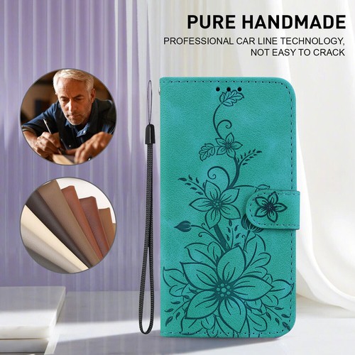 PU Leather Flower Lily Phone Case For Tecno POP 5P 6 4 8 Pova 5 4 3 2 NEO 3 NEO - 第 5/13 張圖片