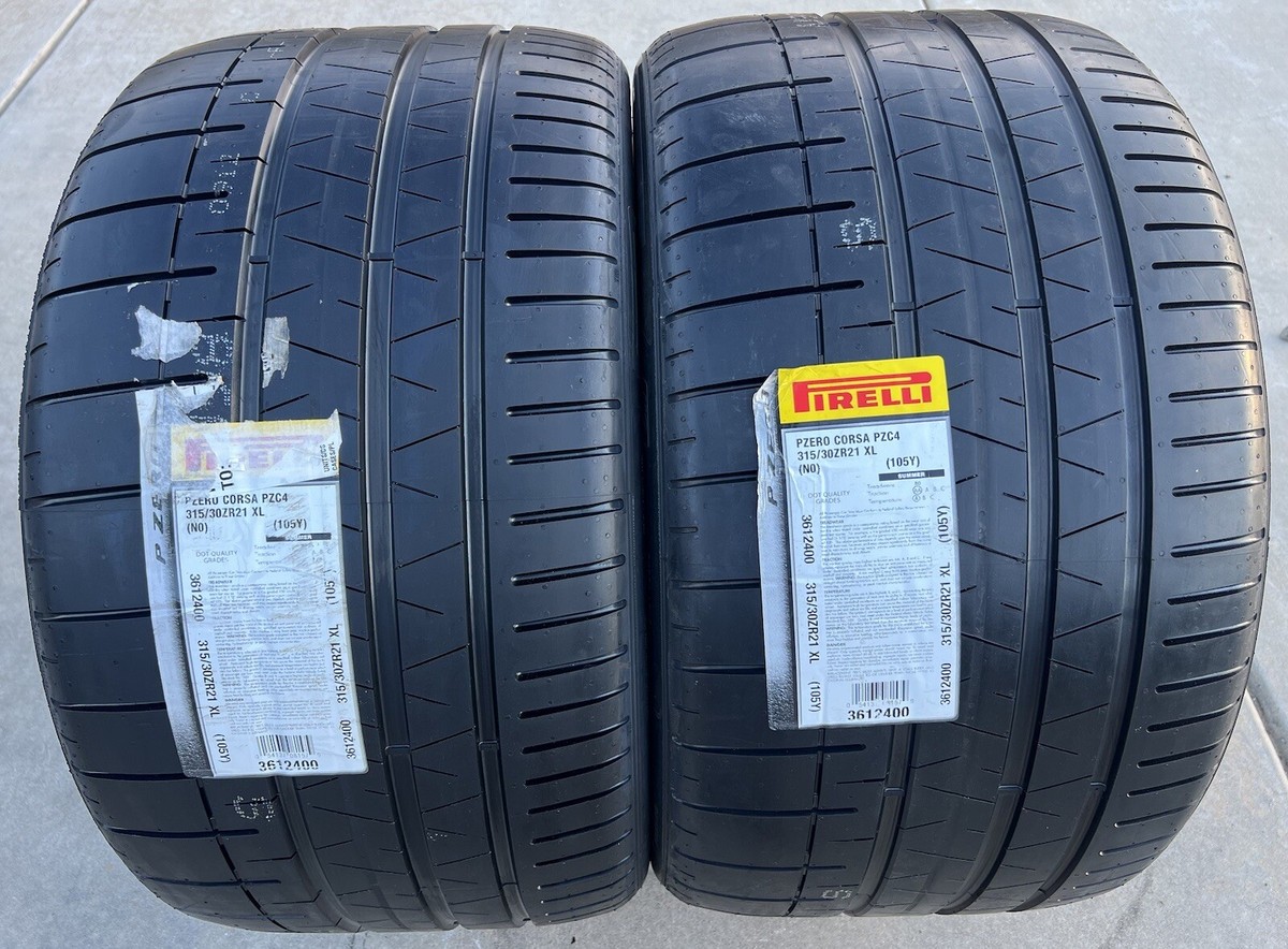 4X NEW Porsche 911 Tires Pirelli P Zero Corsa PZC4 2X 255/35ZR20