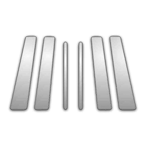 Trims Express Chrome Stainless Steel Pillar Post Trim For 1998-2006 Lincoln Town Car L (6-Piece Set)