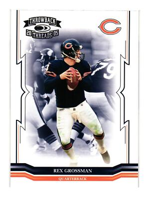 2005 Donruss Throwback Threads #27 Rex Grossman Chicago Bears