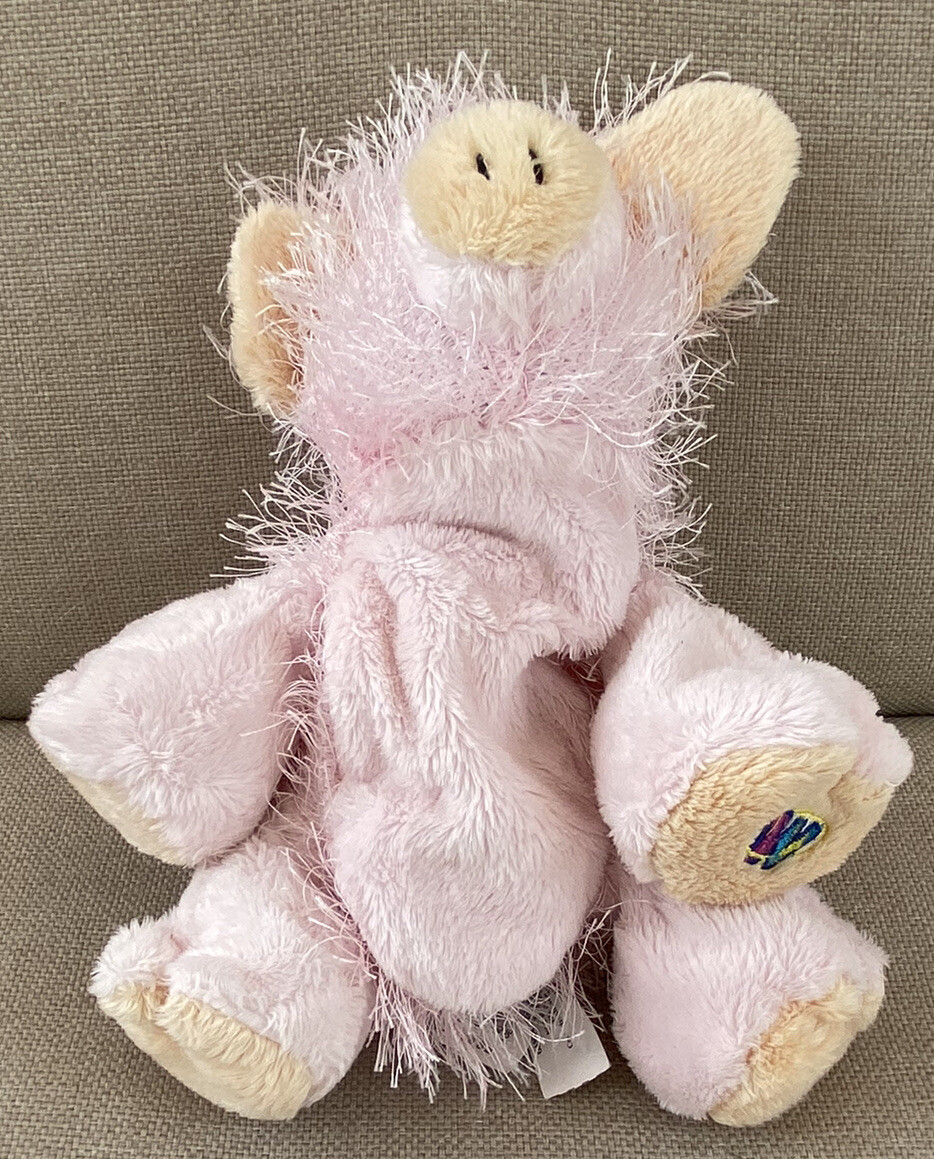 Ganz Webkinz HM002 Pig Pink Plush Hairy Soft Stuffed Farm Animal