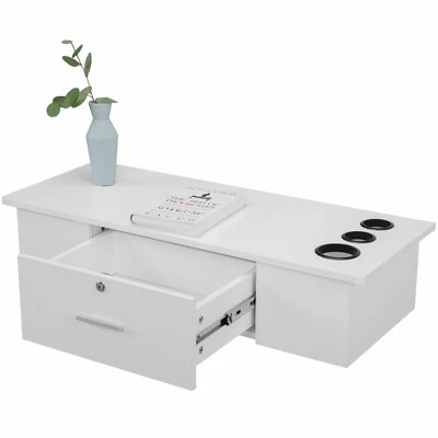 RESHABLE Modern Wall Mount Barber Styling Station Beauty Salon Storage Equipment