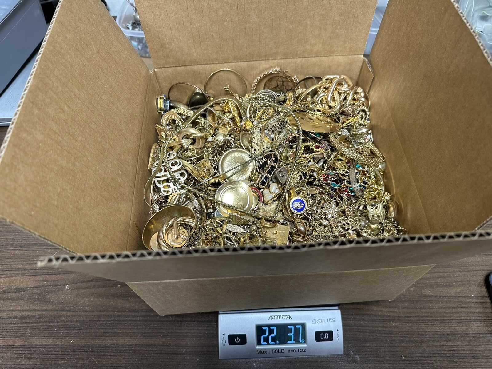 21 Pounds Gold Plated Scrap Jewelry eBay