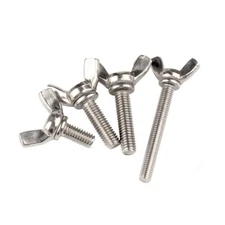 M6 M8 M10 BUTTERFLY WING BOLTS NUTS THUMB SCREWS STAINLESS STEEL 201